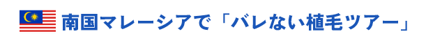 南国マレーシアで「バレない植毛ツアー」