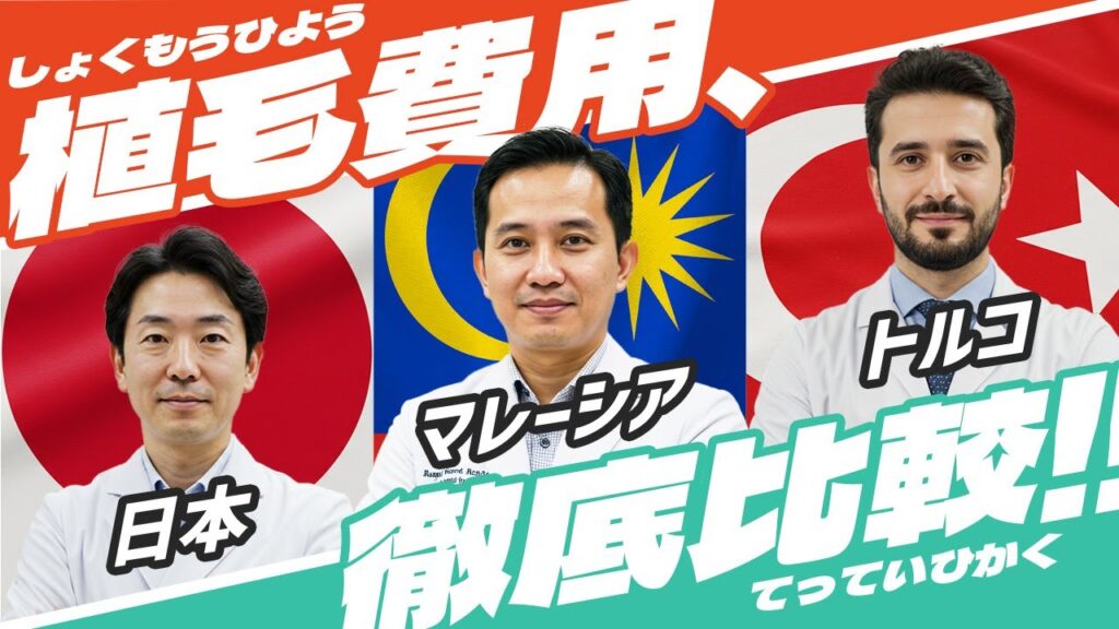 ” 日本 vs 海外の植毛費用比較！最安の国はどこ？メリット・デメリットも解説！”
